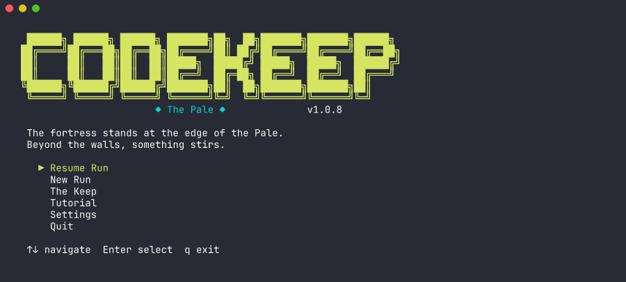 codekeep terminal roguelike deckbuilder