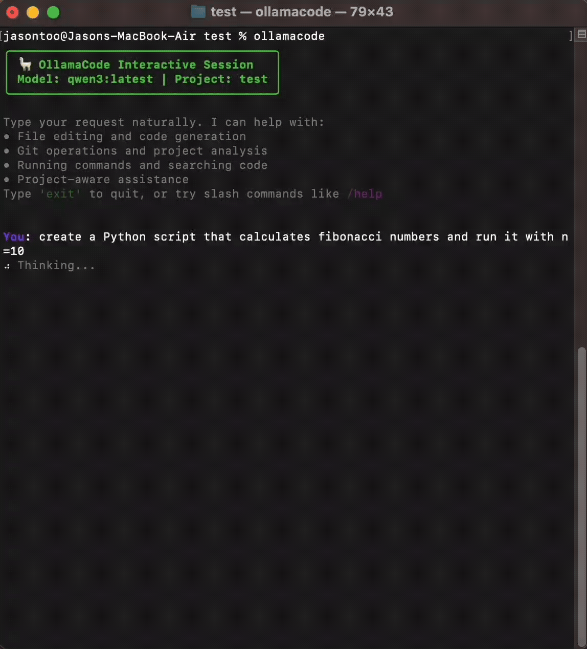 OllamaCode Demo